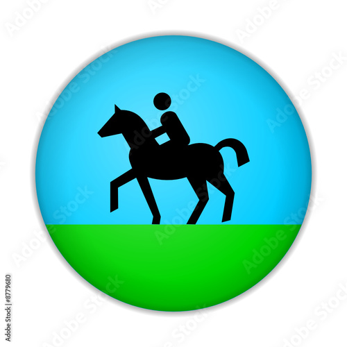 button pferd-reiter