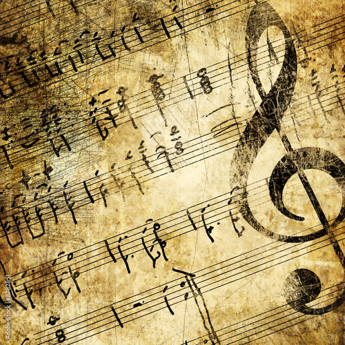 musical background in grunge style