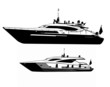 Vector Grafic Two Beautiful Boats