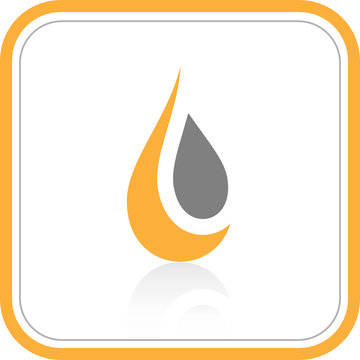 Vector abstract internet icon. Orange set. Simply change.