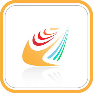 Vector abstract internet icon. Color set. Simply change.