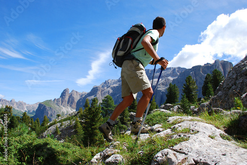 Fototapeta do kuchni Wandern in der Steinernen Stadt (Gröden)