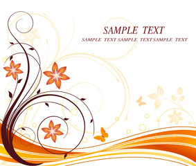 Sticker - Floral vector design