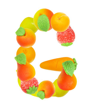 alphabet from fruit, the letter  G …
