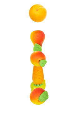 alphabet from fruit, the letter  i …