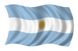 Leinwandbild Motiv Argentinien Fahne