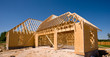 © Michael Flippo - A new home being built with wood,