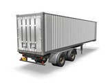 Fototapeta  - container camion remorque