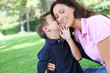 © Stephen Coburn - A mother and son having fun while playing in the park