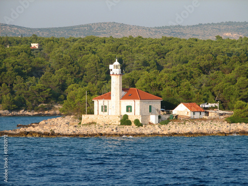 Board z aluminiowym obramowaniem Latarnia morska
