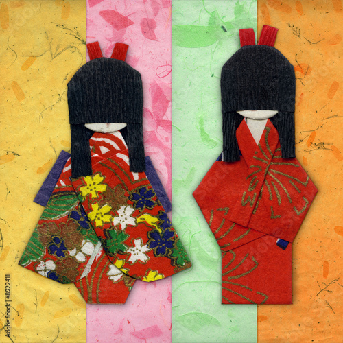 dwa-geisha-origami-przyjaciele-na-kolorowych-handpapers