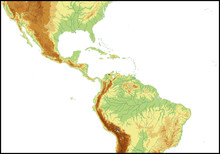 Relief Of Central America.