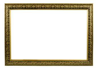 classic golden frame with decorative pattern