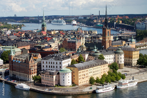 Photo Riddarholmen island at Stockholm, Sweden