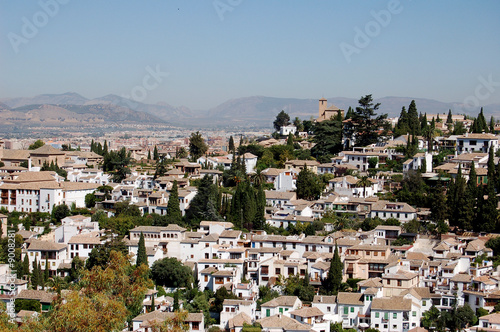 Tapeta ścienna Albaicin i sacromonte z granatu