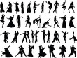 © ntnt - silhouettes of dancing people