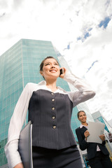 Canvas Print - Photo of successful businesswoman