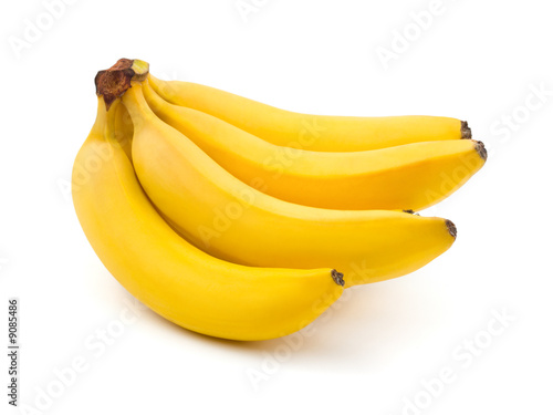 Fotografie, Tablou Bunch of bananas isolated on white background