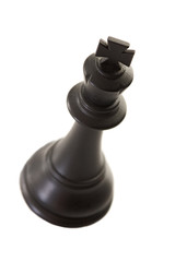The king. Black chess piece - Shallow Depth of Field
