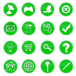 16 icones web vert