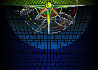 Poster - Cyberspace design of vector illustration layer file.