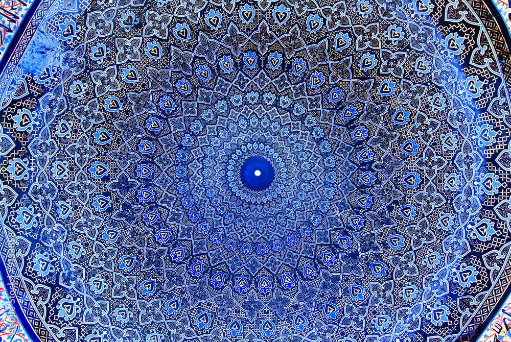 Dome of the mosque, oriental ornaments - obrazy, fototapety, plakaty 