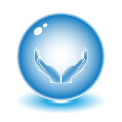 Sticker - Vector medical icon. Blue set. Simply change.