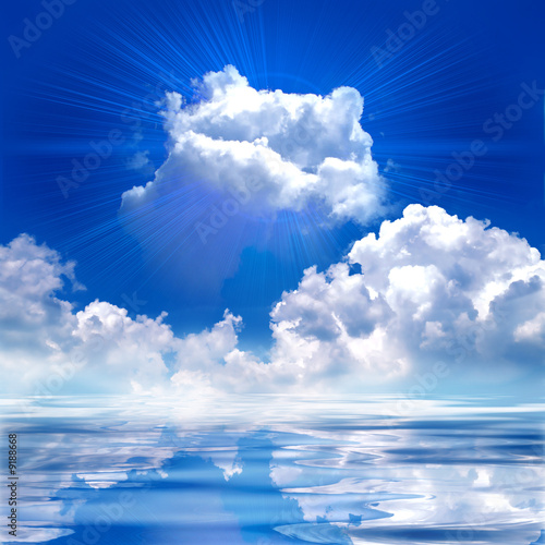 Foto-Lamellenvorhang - cloud with shine (von 2jenn)