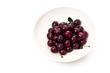 sweet cherry in a plate