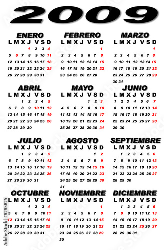 Calendario 2009 Blanco Buy This Stock Photo And Explore Similar Images At Adobe Stock Adobe Stock calendario as 2009