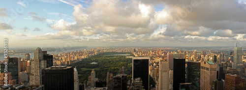 Tapeta ścienna Widok z lotu ptaka centralnego parku w manhattan, new york city