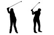 © Juliane - silhouette qui joue au golf