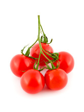 Red Ripe Tomato Isolated On White Background