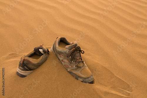 shoes in sand