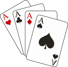 Vector Illustration Of Four Aces
