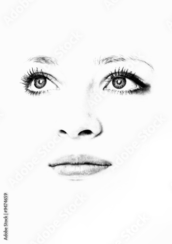 Eyes Lips And Nose Beautiful Face Buy This Stock Photo