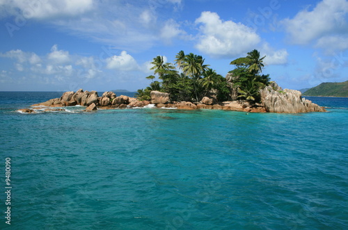 îlot saint pierre aux Seychelles, véritable paradis terrestre Poster Mural XXL