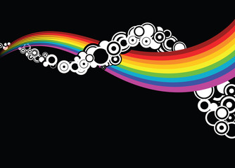 Poster - Abstract rainbow curves with circles