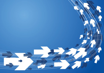 Poster - Technical background on blue