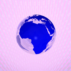 blue africa ball