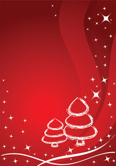 Wall Mural - Christmas background / card