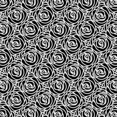 Aufkleber - Seamless vector illustration of rose pattern design.