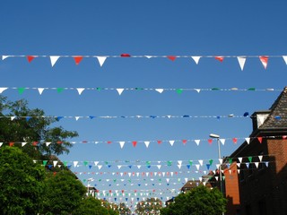 Festliche Straßendekoration