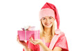 © Nejron Photo - Beautiful mrs. Santa with a gift box