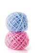 © Ivonne Wierink - Knitting wool in blue and pink