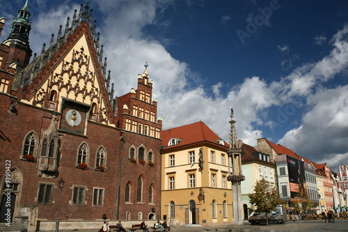  Obraz Wrocław   urzad-miasta-w-wroclawskim-polska-punkt-zwrotny-stary