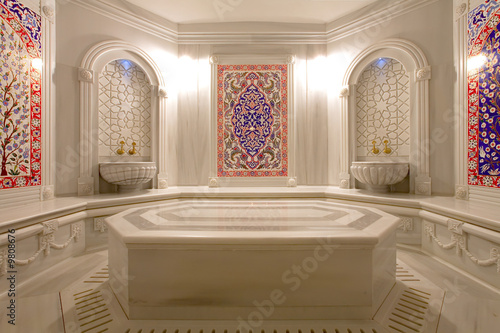 Naklejka - mata magnetyczna na lodówkę Turkish bath (hamam)