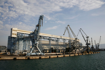  Unloading dock in Ploce harbour in Croatia