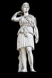 © Panos - Statue on black background showing Goddess Athena
