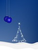 merry christmas balls decoration background
